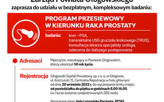 Obraz przedstawiający PROGRAM PRZESIEWOWY W KIERUNKU RAKA PROSTATY REALIZOWANY W PORADNI UROLOGICZNEJ W 2022 ROKU