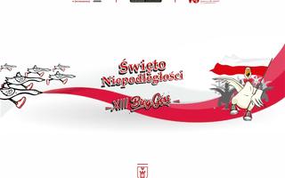 Obraz przedstawiający Święto Niepodległości i XIII Bieg Gęsi
