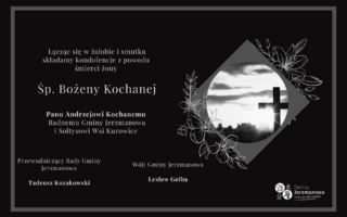 Obraz przedstawiający Kondolencje dla Pana Andrzeja Kochanego
