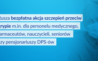 Obraz przedstawiający Rusza bezpłatna akcja szczepień przeciw grypie m.in. dla personelu medycznego, farmaceutów, nauczycieli, seniorów czy pensjonariuszy DPS-ów