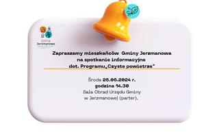 Obraz przedstawiający Spotkanie informacyjne dot. Programu „Czyste powietrze” oraz zapisów uchwały antysmogowej dla woj. dolnośląskiego