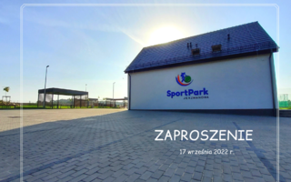 Obraz przedstawiający ZAPRASZAMY NA OFICJALNE OTWARCIE SPORT PARKU W JERZMANOWEJ ! BĄDŹCIE Z NAMI 17 WRZEŚNIA (sobota) godz. 10.00