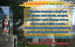 Obraz przedstawiający ŻYCZENIA Z OKAZJI DNIA STRAŻAKA