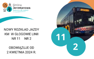 Obraz przedstawiający Od dziś obowiązuje nowy rozkład jazdy KM linii 2 i 11
