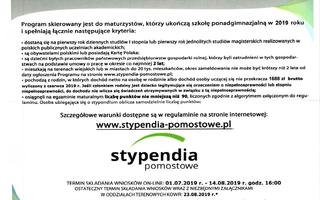 Obraz przedstawiający Stypendia pomostowe dla maturzystów