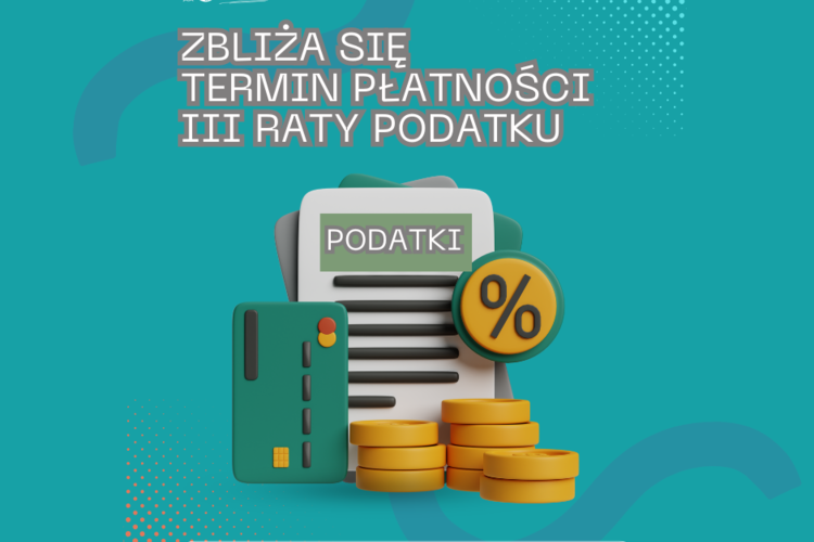 Przypomnienie o terminach płatności podatków