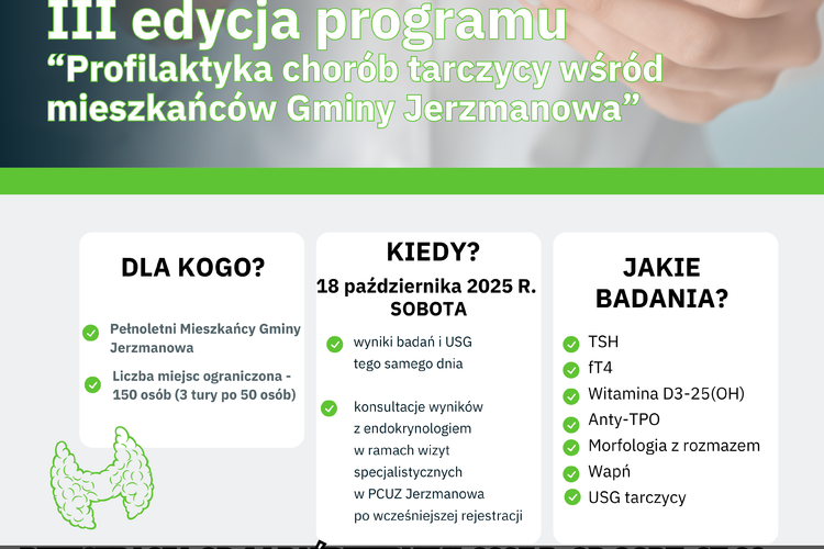 Ostatnia edycja programu profilaktyki chorób tarczycy w 2025 roku