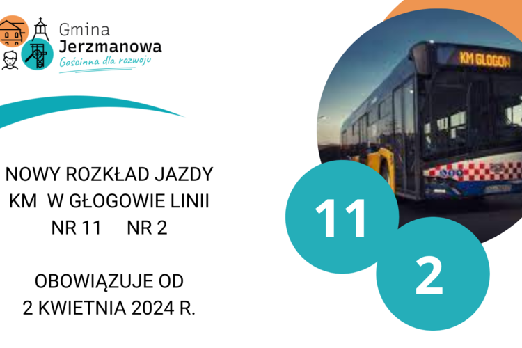 Od dziś obowiązuje nowy rozkład jazdy KM linii 2 i 11